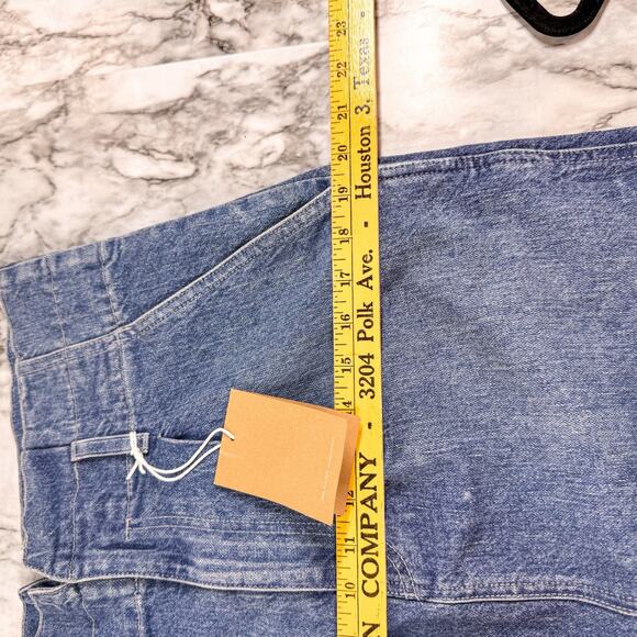 Reformation Sandia Skirt Womens Size 30 Inari Blue Denim Jean Paperbag Boho NWT - Picture 5 of 12